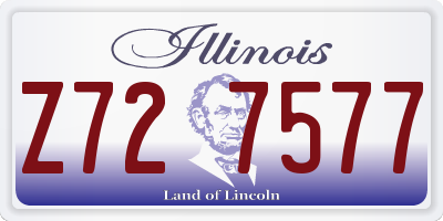 IL license plate Z727577
