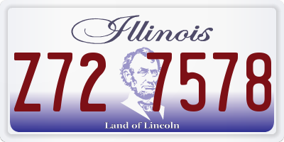 IL license plate Z727578