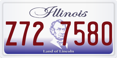 IL license plate Z727580
