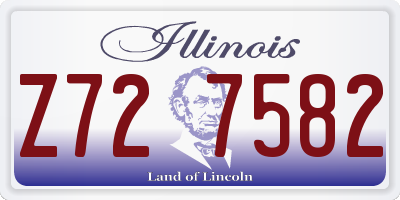 IL license plate Z727582