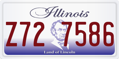 IL license plate Z727586