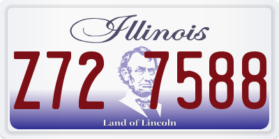IL license plate Z727588