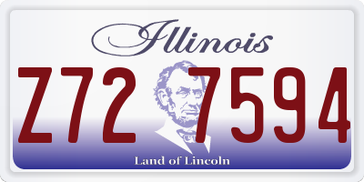 IL license plate Z727594