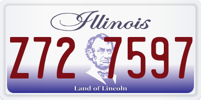IL license plate Z727597