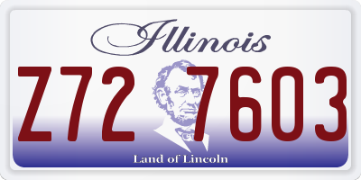 IL license plate Z727603