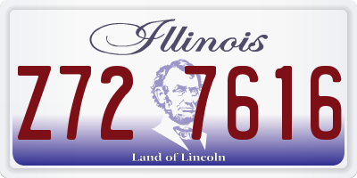 IL license plate Z727616