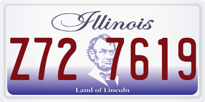 IL license plate Z727619