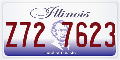 IL license plate Z727623
