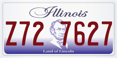 IL license plate Z727627