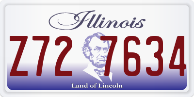 IL license plate Z727634