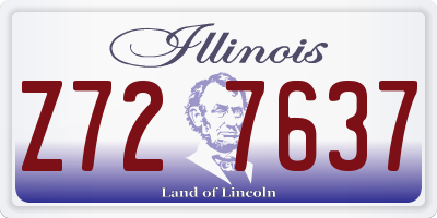 IL license plate Z727637