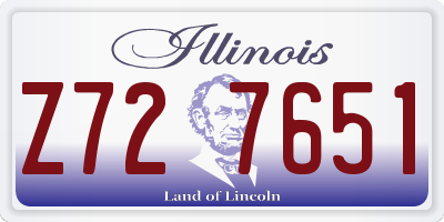 IL license plate Z727651