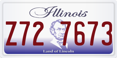 IL license plate Z727673