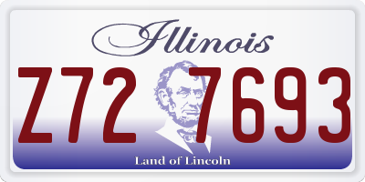 IL license plate Z727693