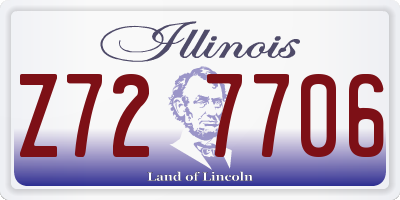 IL license plate Z727706
