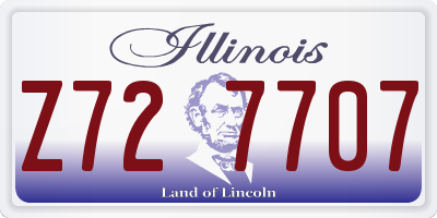 IL license plate Z727707