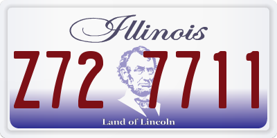 IL license plate Z727711