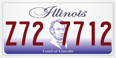 IL license plate Z727712