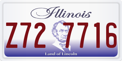 IL license plate Z727716