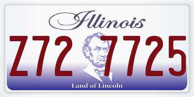 IL license plate Z727725