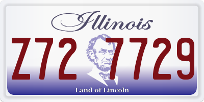 IL license plate Z727729