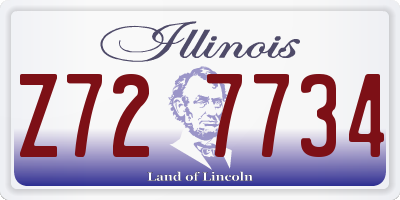 IL license plate Z727734