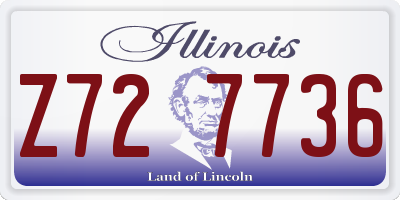 IL license plate Z727736
