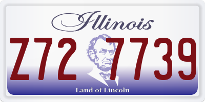 IL license plate Z727739