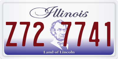 IL license plate Z727741