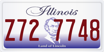 IL license plate Z727748