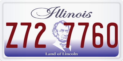 IL license plate Z727760
