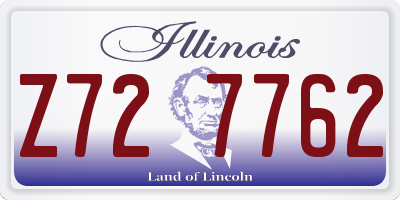 IL license plate Z727762