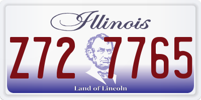IL license plate Z727765