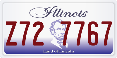 IL license plate Z727767