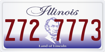 IL license plate Z727773