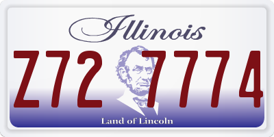 IL license plate Z727774