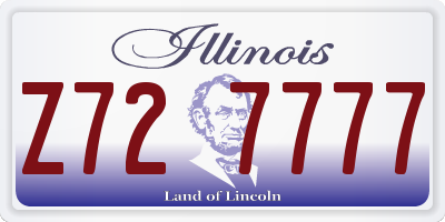 IL license plate Z727777