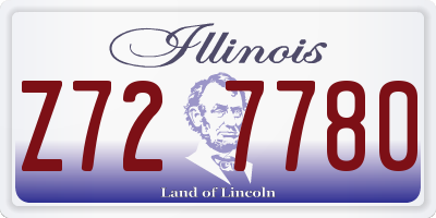 IL license plate Z727780