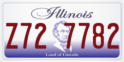 IL license plate Z727782