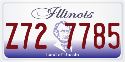 IL license plate Z727785