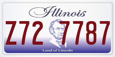 IL license plate Z727787