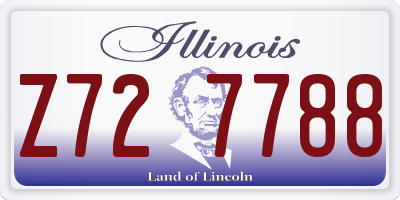 IL license plate Z727788