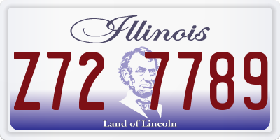IL license plate Z727789