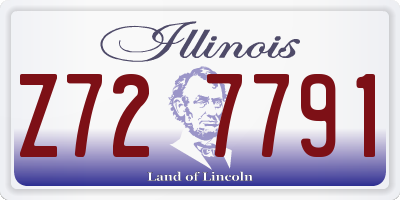 IL license plate Z727791