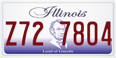IL license plate Z727804