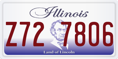 IL license plate Z727806