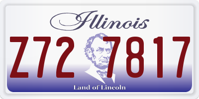 IL license plate Z727817