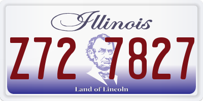 IL license plate Z727827