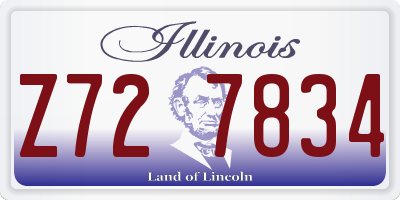 IL license plate Z727834