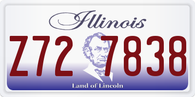 IL license plate Z727838